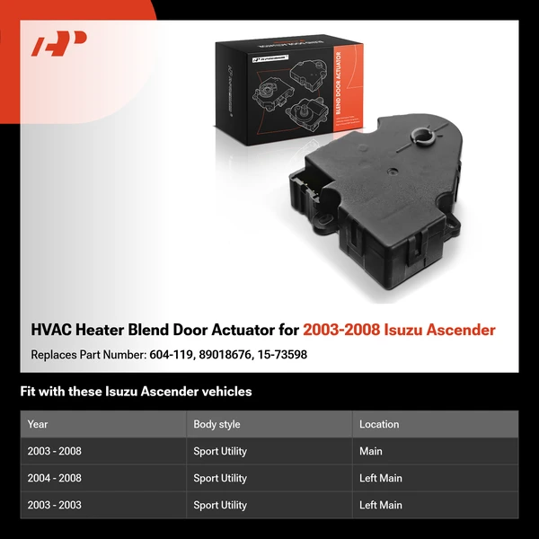 HVAC Heater Blend Door Actuator for 2003-2008 Isuzu Ascender