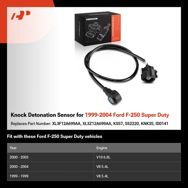 Knock Detonation Sensor for 1999-2004 Ford F-250 Super Duty