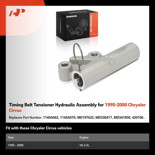 Timing Belt Tensioner Hydraulic Assembly for 1995-2000 Chrysler Cirrus