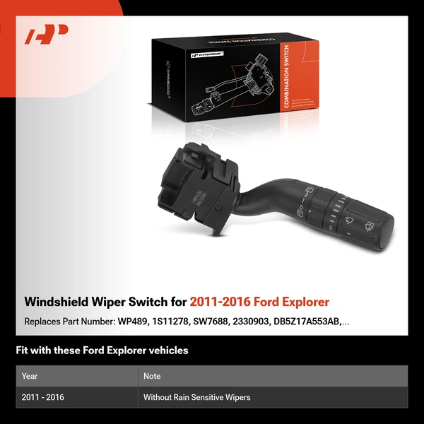 Windshield Wiper Switch for 2011-2016 Ford Explorer