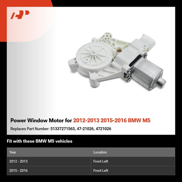 Power Window Motor for 2012-2013 2015-2016 BMW M5
