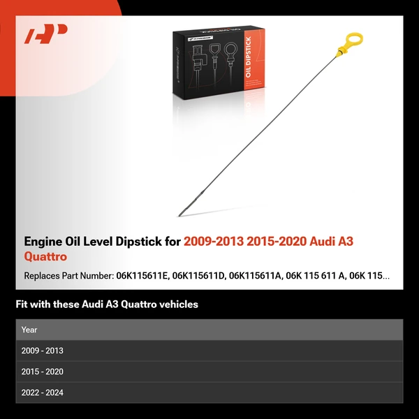 Engine Oil Level Dipstick for 2009-2013 2015-2020 Audi A3 Quattro