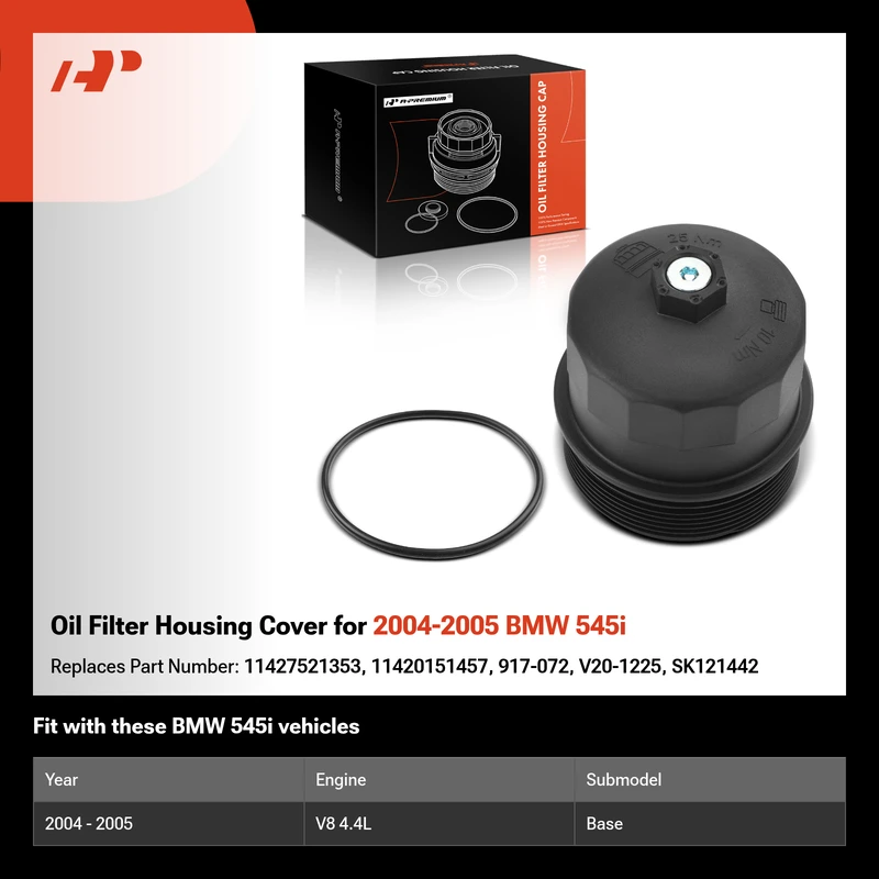 Oil Filter Housing Cover for 2004-2005 BMW 545i