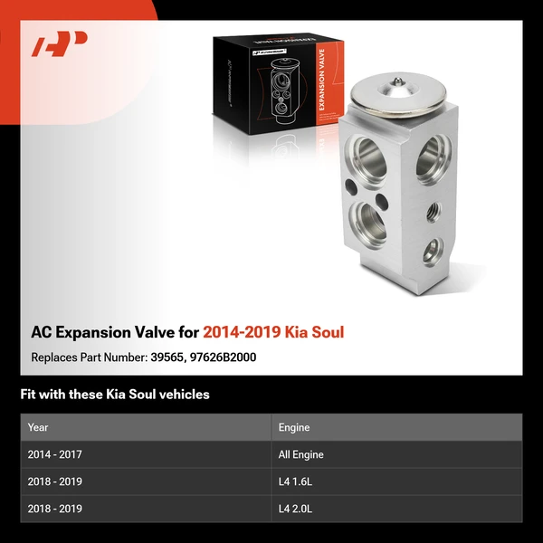 AC Expansion Valve for 2014-2019 Kia Soul