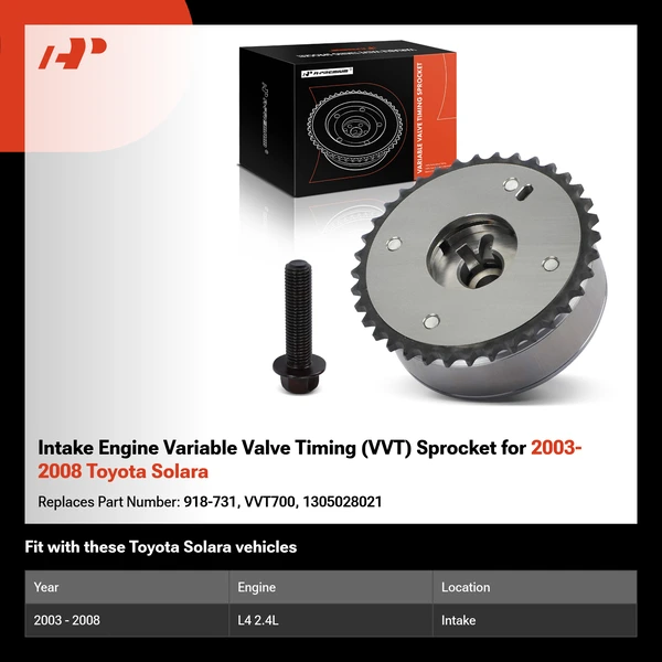 Intake Engine Variable Valve Timing (VVT) Sprocket for 2003-2008 Toyota Solara
