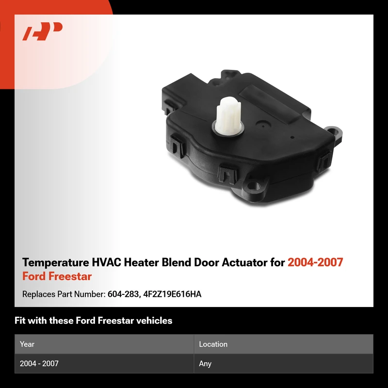 Temperature HVAC Heater Blend Door Actuator for 2004-2007 Ford Freestar