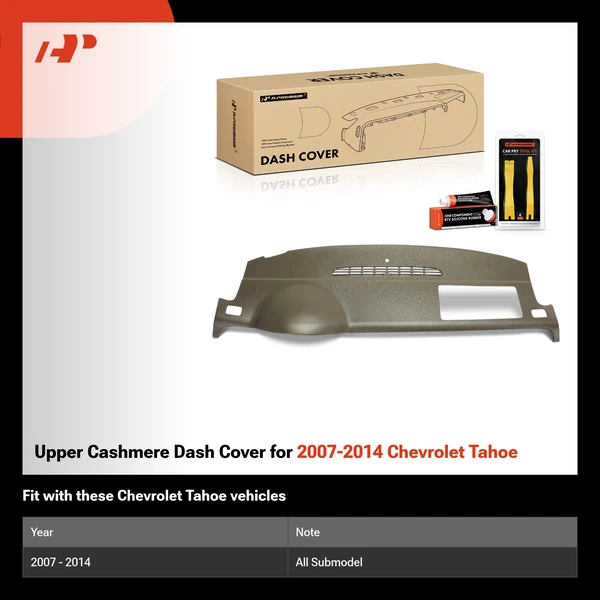 Upper Cashmere Dash Cover for 2007-2014 Chevrolet Tahoe