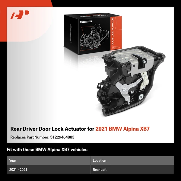 Rear Driver Door Lock Actuator for 2021 BMW Alpina XB7
