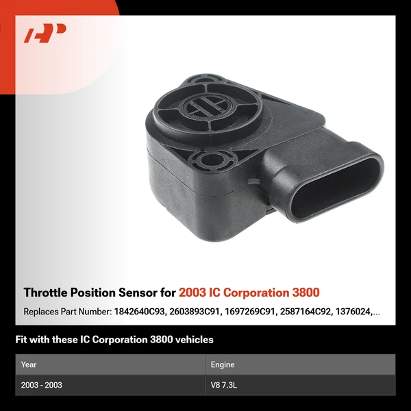 Throttle Position Sensor for 2003 IC Corporation 3800