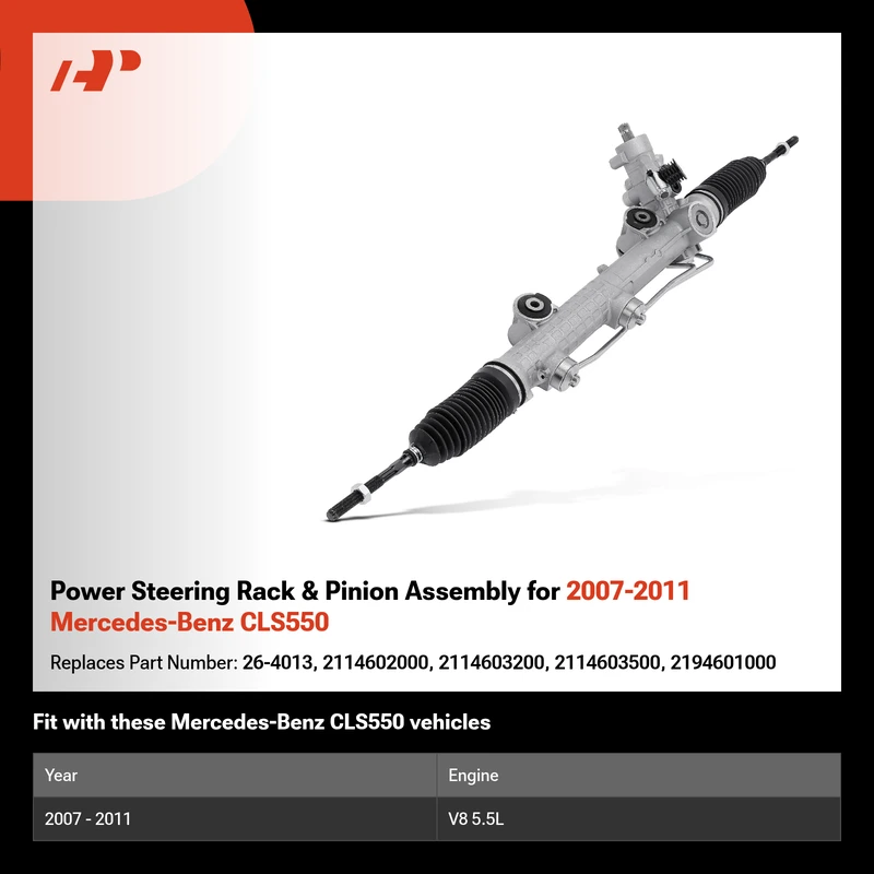 Power Steering Rack & Pinion Assembly for 2007-2011 Mercedes-Benz CLS550