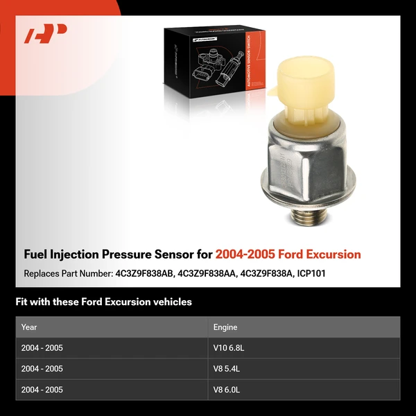 Fuel Injection Pressure Sensor for 2004-2005 Ford Excursion