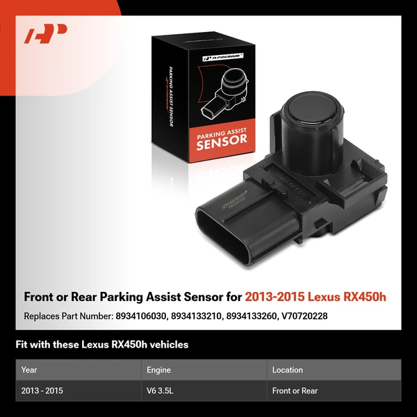 Front or Rear Parking Assist Sensor for 2013-2015 Lexus RX450h