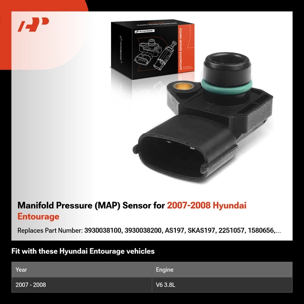 Manifold Pressure (MAP) Sensor for 2007-2008 Hyundai Entourage