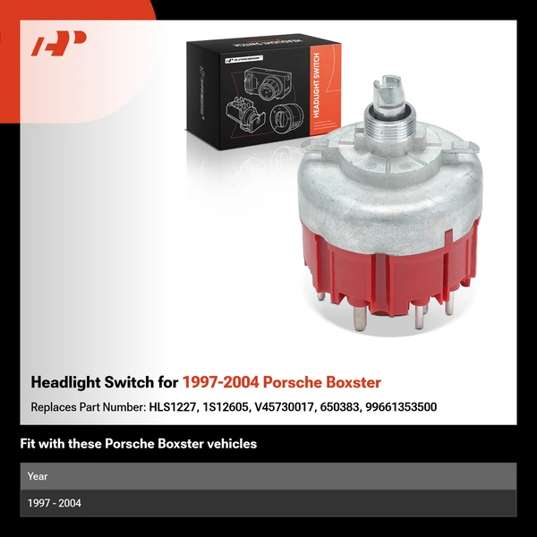 Headlight Switch for 1997-2004 Porsche Boxster