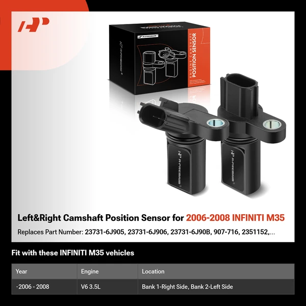 Left&Right Camshaft Position Sensor for 2006-2008 INFINITI M35