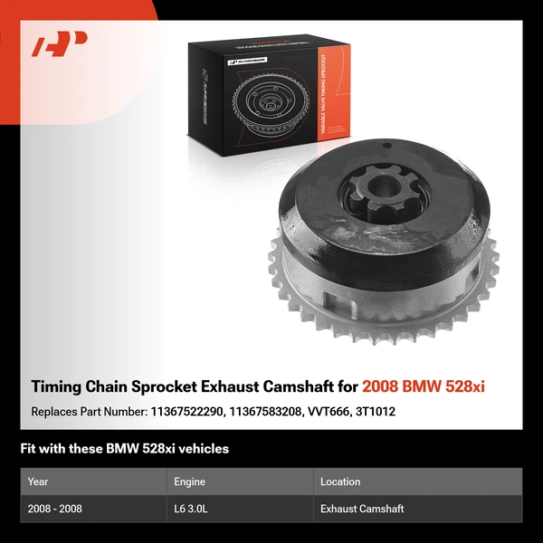 Timing Chain Sprocket Exhaust Camshaft for 2008 BMW 528xi