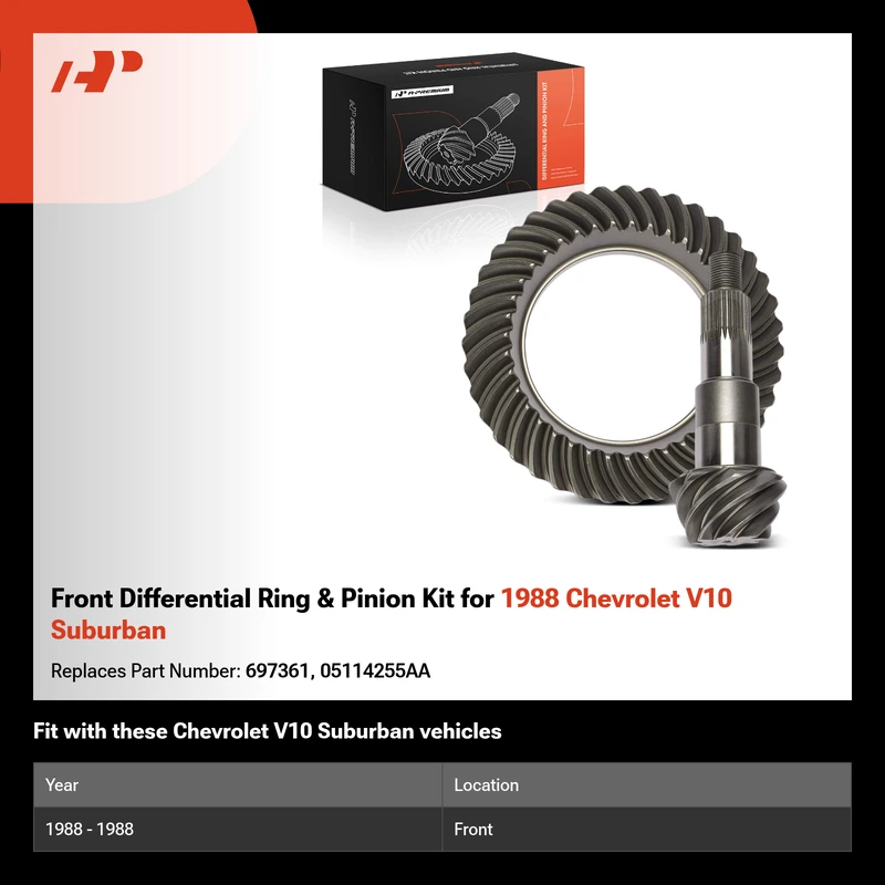Front Differential Ring & Pinion Kit for 1988 Chevrolet V10 Suburban