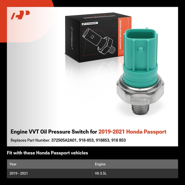 Engine VVT Oil Pressure Switch for 2019-2021 Honda Passport