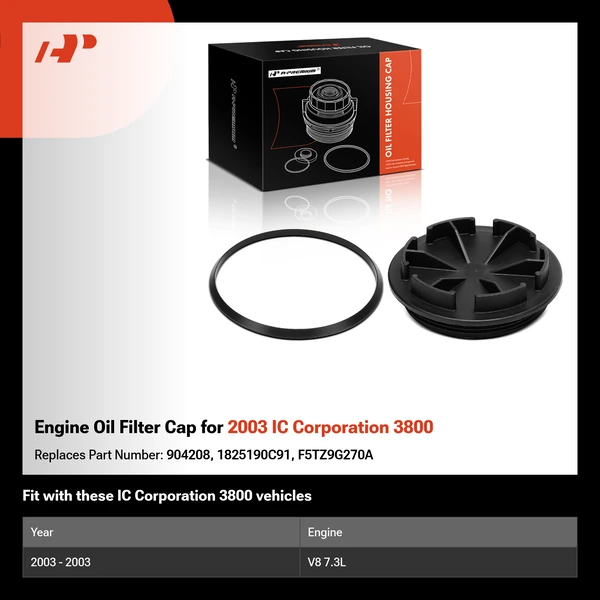 Engine Oil Filter Cap for 2003 IC Corporation 3800