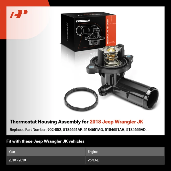 Thermostat Housing Assembly for 2018 Jeep Wrangler JK