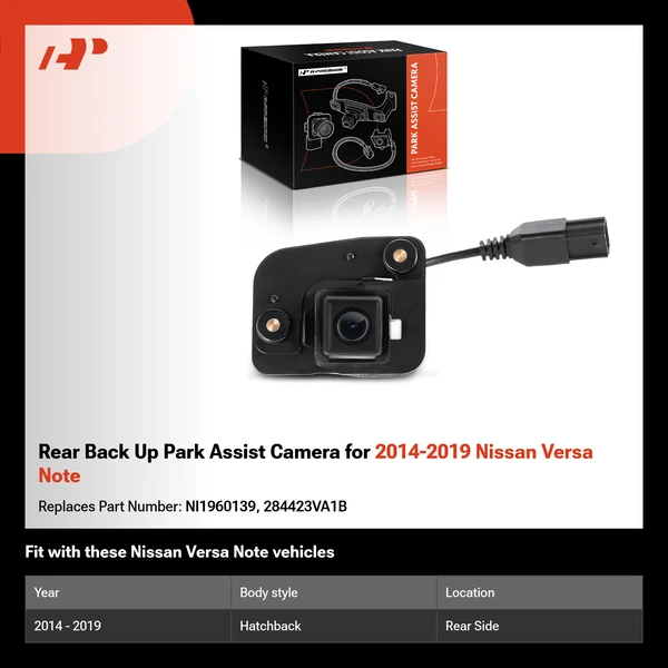 Rear Back Up Park Assist Camera for 2014-2019 Nissan Versa Note