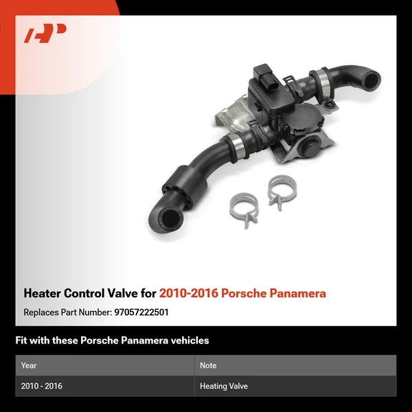 Heater Control Valve for 2010-2016 Porsche Panamera