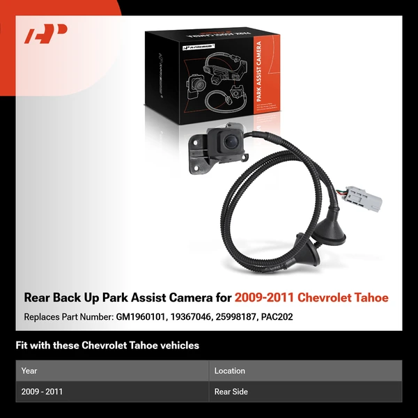 Rear Back Up Park Assist Camera for 2009-2011 Chevrolet Tahoe