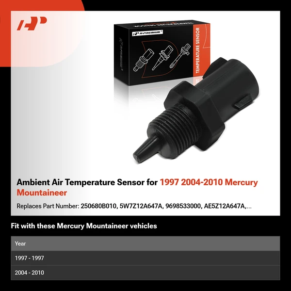 Ambient Air Temperature Sensor for 1997 2004-2010 Mercury Mountaineer