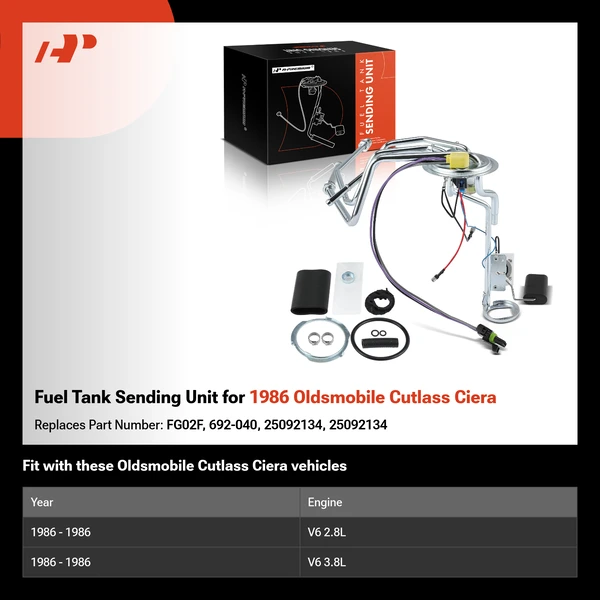 Fuel Tank Sending Unit for 1986 Oldsmobile Cutlass Ciera