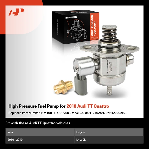 High Pressure Fuel Pump for 2010 Audi TT Quattro