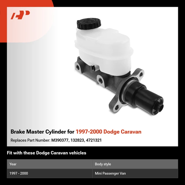 Brake Master Cylinder for 1997-2000 Dodge Caravan