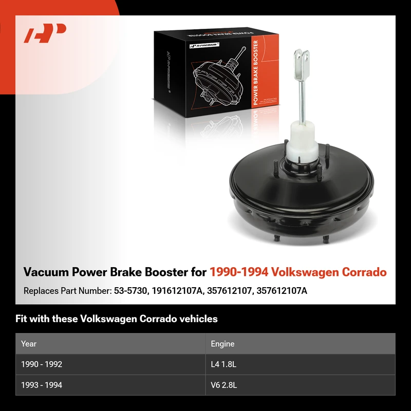 Vacuum Power Brake Booster for 1990-1994 Volkswagen Corrado