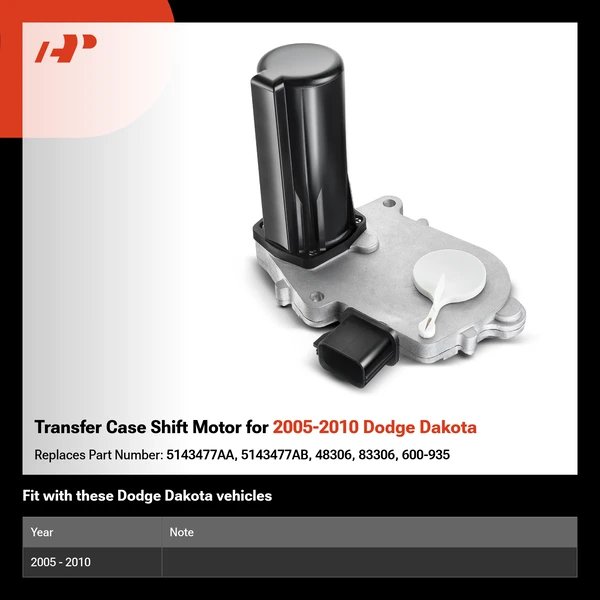 Transfer Case Shift Motor for 2005-2010 Dodge Dakota