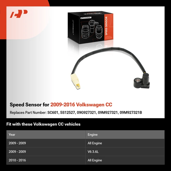 Speed Sensor for 2009-2016 Volkswagen CC