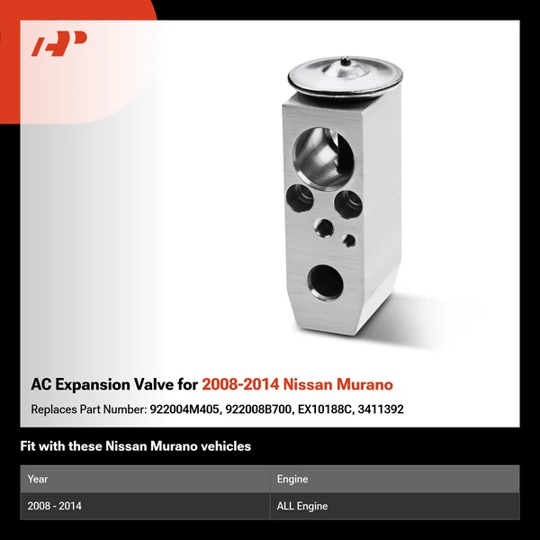 AC Expansion Valve for 2008-2014 Nissan Murano
