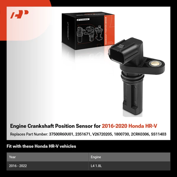 Engine Crankshaft Position Sensor for 2016-2020 Honda HR-V