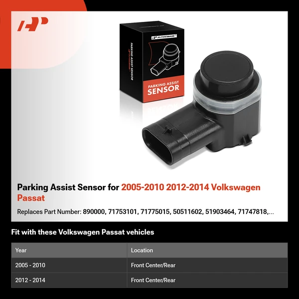 Parking Assist Sensor for 2005-2010 2012-2014 Volkswagen Passat