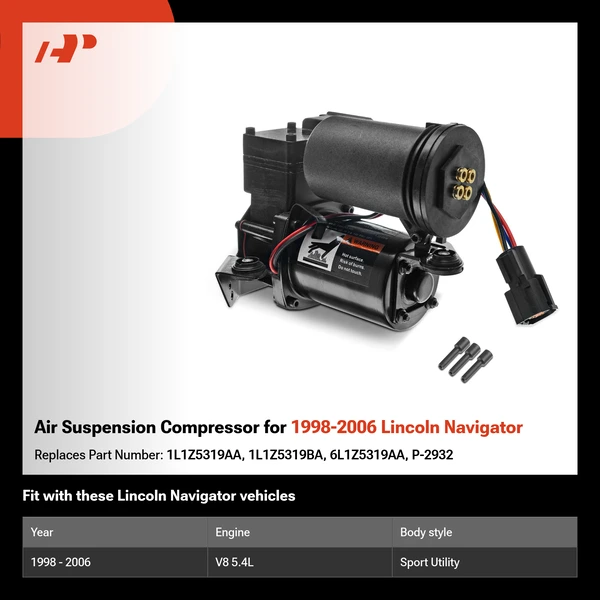 Air Suspension Compressor for 1998-2006 Lincoln Navigator