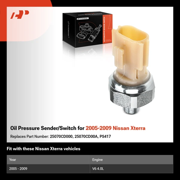 Oil Pressure Sender/Switch for 2005-2009 Nissan Xterra