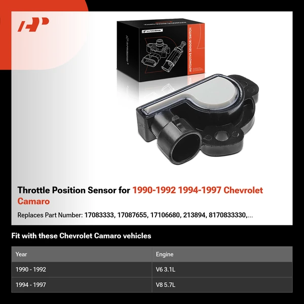 Throttle Position Sensor for 1990-1992 1994-1997 Chevrolet Camaro