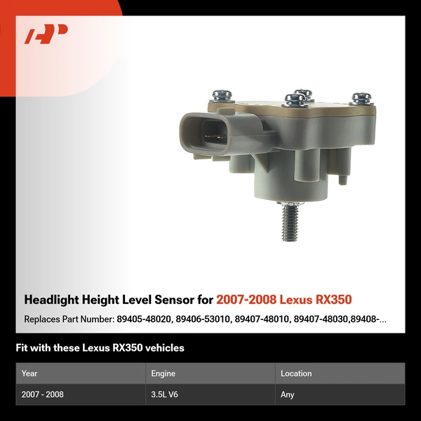 Headlight Height Level Sensor for 2007-2008 Lexus RX350