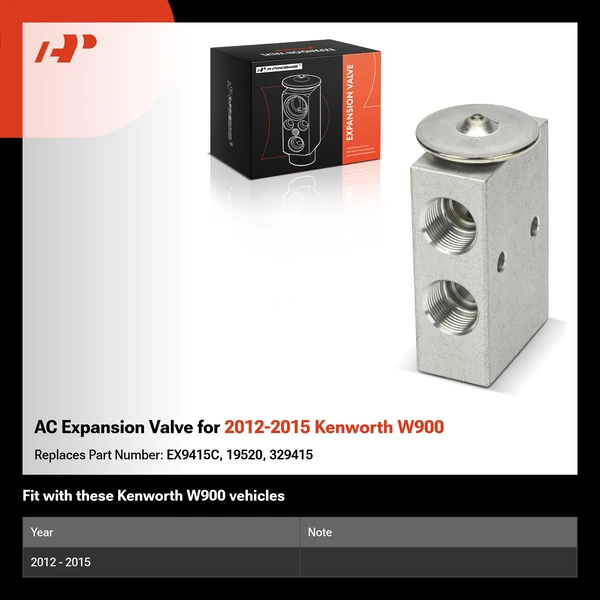 AC Expansion Valve for 2012-2015 Kenworth W900