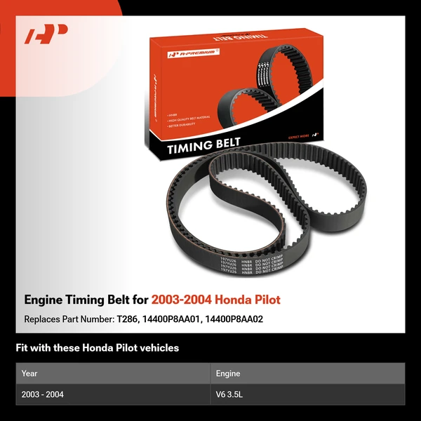 Engine Timing Belt for 2003-2004 Honda Pilot
