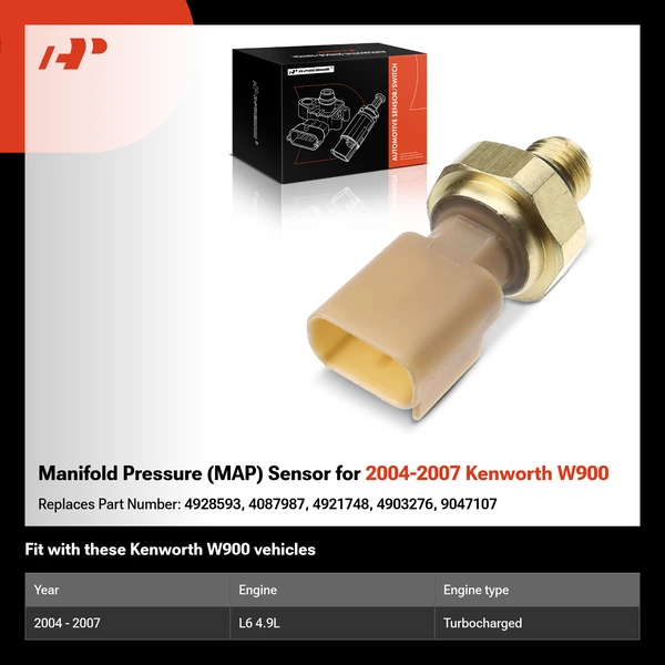 Manifold Pressure (MAP) Sensor for 2004-2007 Kenworth W900