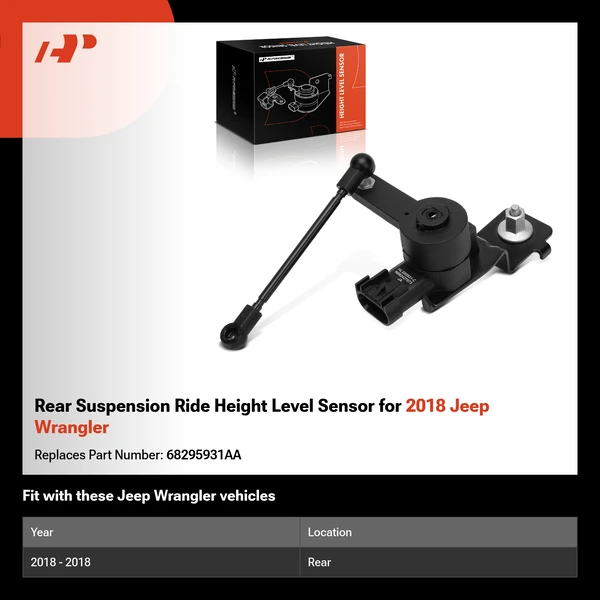 Rear Suspension Ride Height Level Sensor for 2018 Jeep Wrangler