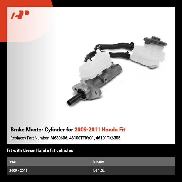 Brake Master Cylinder for 2009-2011 Honda Fit