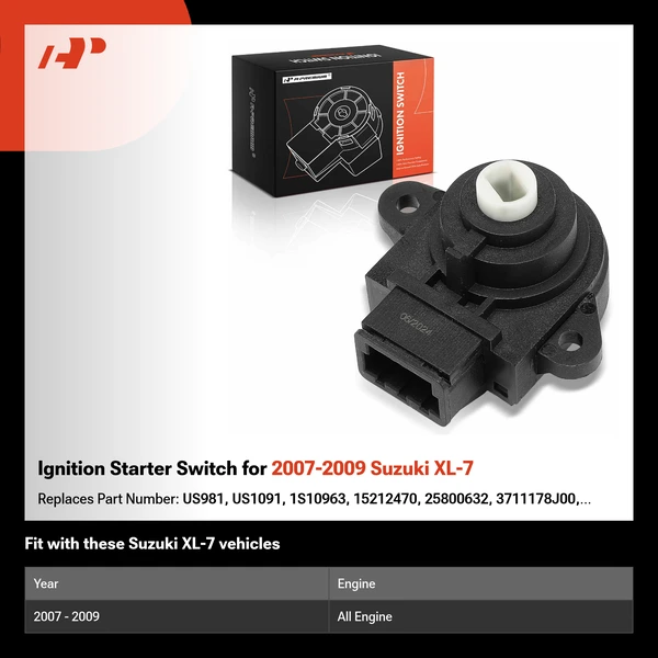 Ignition Starter Switch for 2007-2009 Suzuki XL-7
