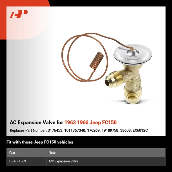 AC Expansion Valve for 1963 1966 Jeep FC150