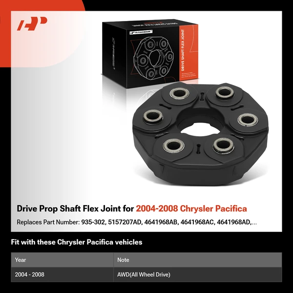 Drive Prop Shaft Flex Joint for 2004-2008 Chrysler Pacifica