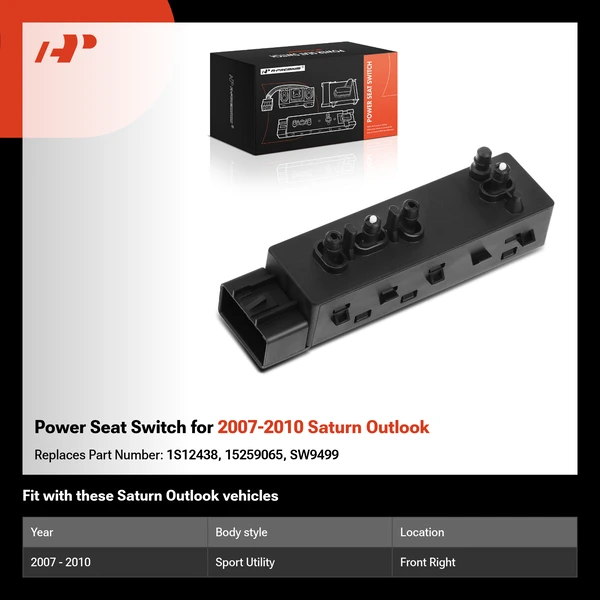 Power Seat Switch for 2007-2010 Saturn Outlook